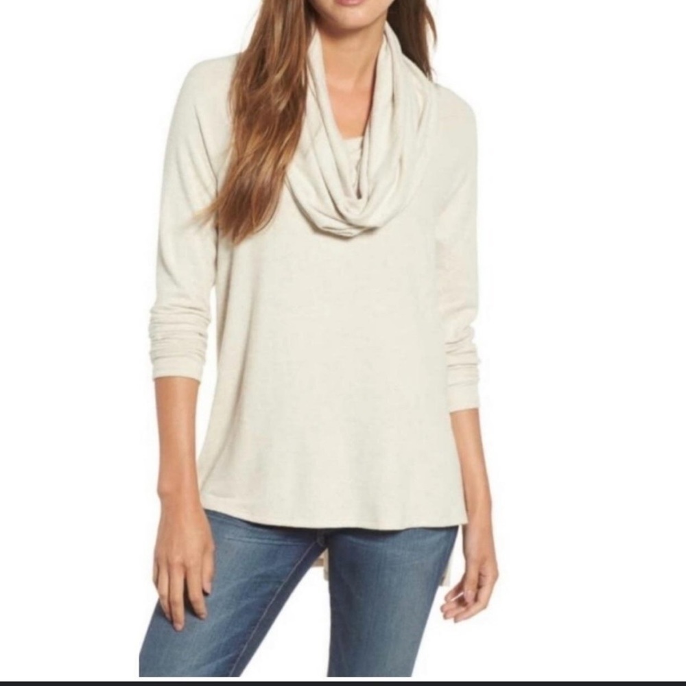 Gibson Look Cowl Neck Sweater